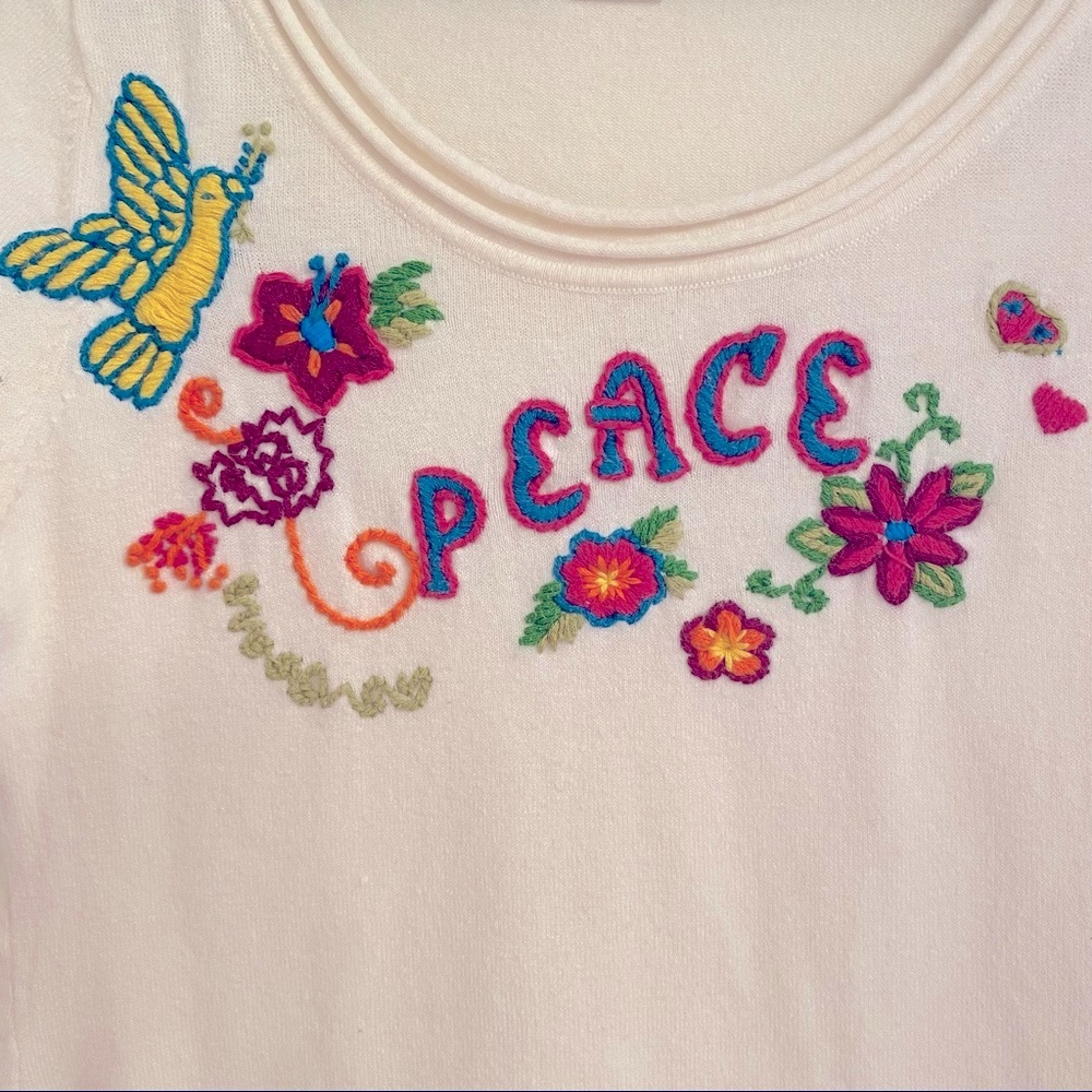 Boho Embroidered Sweater